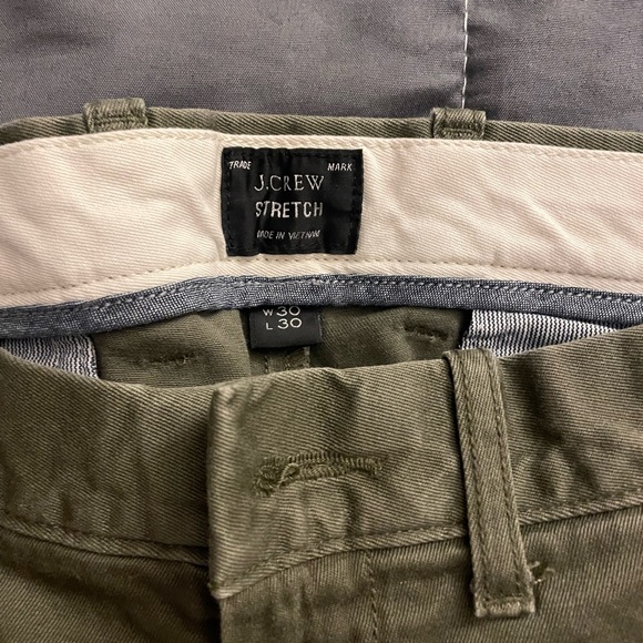 J Crew Green Khakis - Picture 2 of 2
